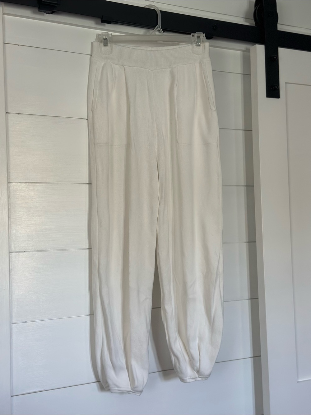 Women's White Sweater Lounge Pants